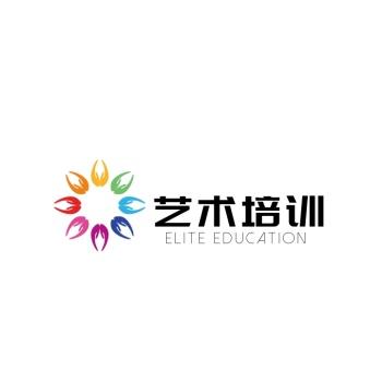 艺术教育培训彩色创意logo设计